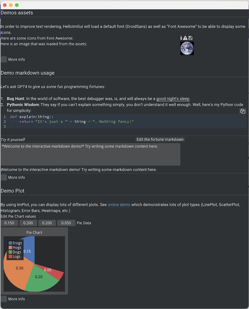 ImmApp with add-ons: assets, markdown, and ImPlot