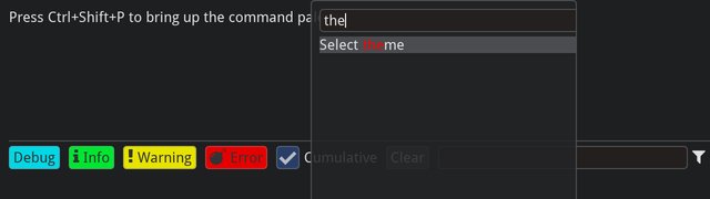 Command palette