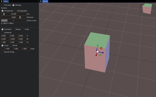 ImGuizmo: a 3D gizmo