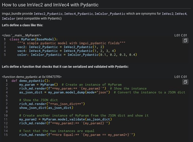 Pydantic models