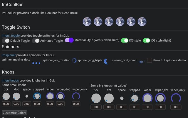 Knobs, toggles, spinners and more