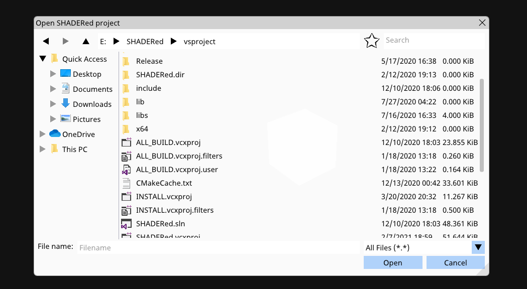 ImFileDialog: modern file dialog with preview support.