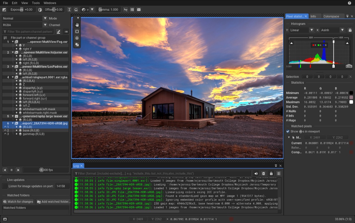 HDRview screenshot