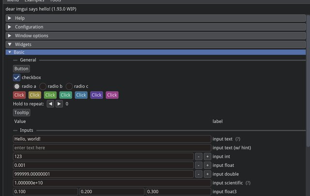 ImGui full demo