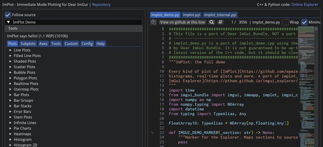 ImPlot: the interactive manual