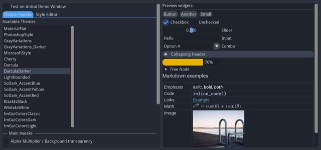 Themes and theme tweaking