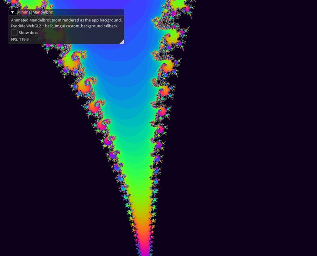 WebGL shader as background